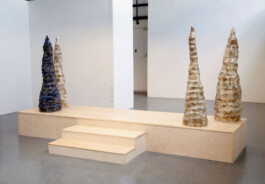 Objects on a Wooden Platform 